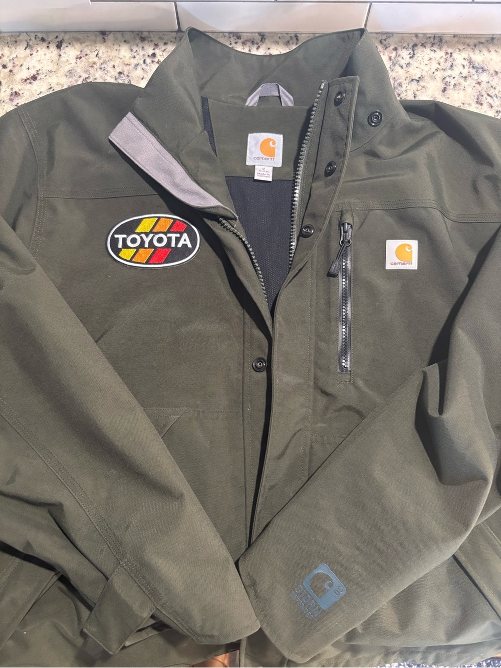 Carhartt Storm Defender Men’s Work Jacket with Toyota Patch